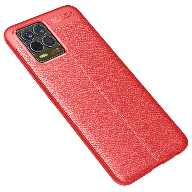 For OPPO Realme 8 Litchi Texture TPU Shockproof Case
