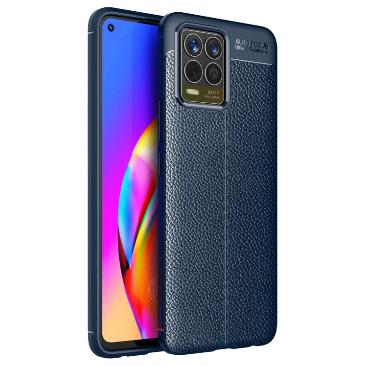 For OPPO Realme 8 Litchi Texture TPU Shockproof Case