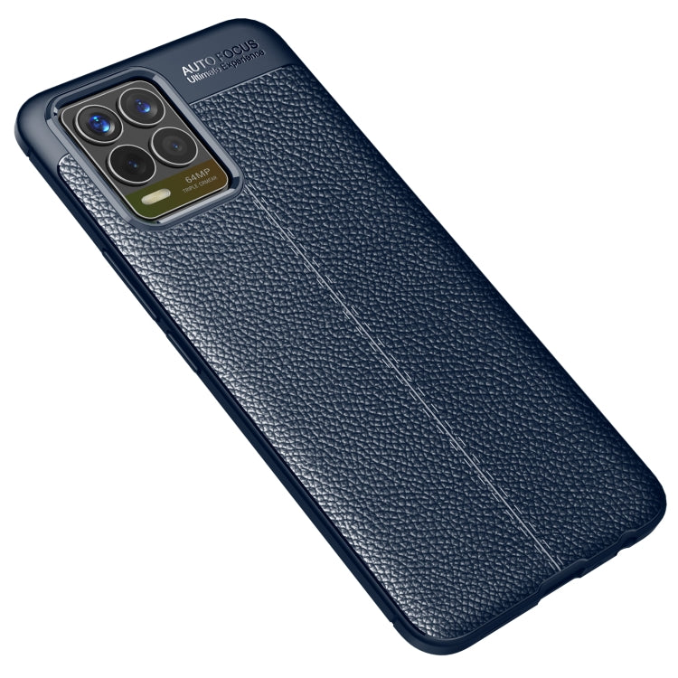 For OPPO Realme 8 Litchi Texture TPU Shockproof Case
