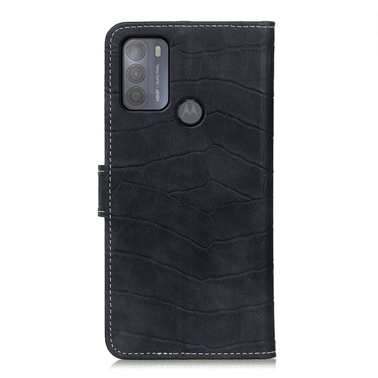 For Motorola Moto G50 Crocodile Texture Horizontal Flip Leather Case with Holder & Card Slots & Wallet