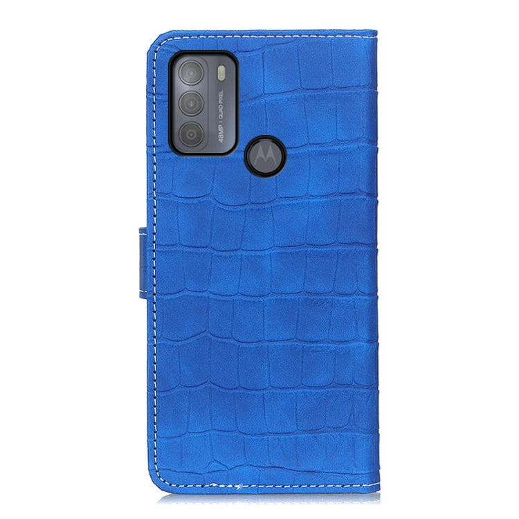 For Motorola Moto G50 Crocodile Texture Horizontal Flip Leather Case with Holder & Card Slots & Wallet