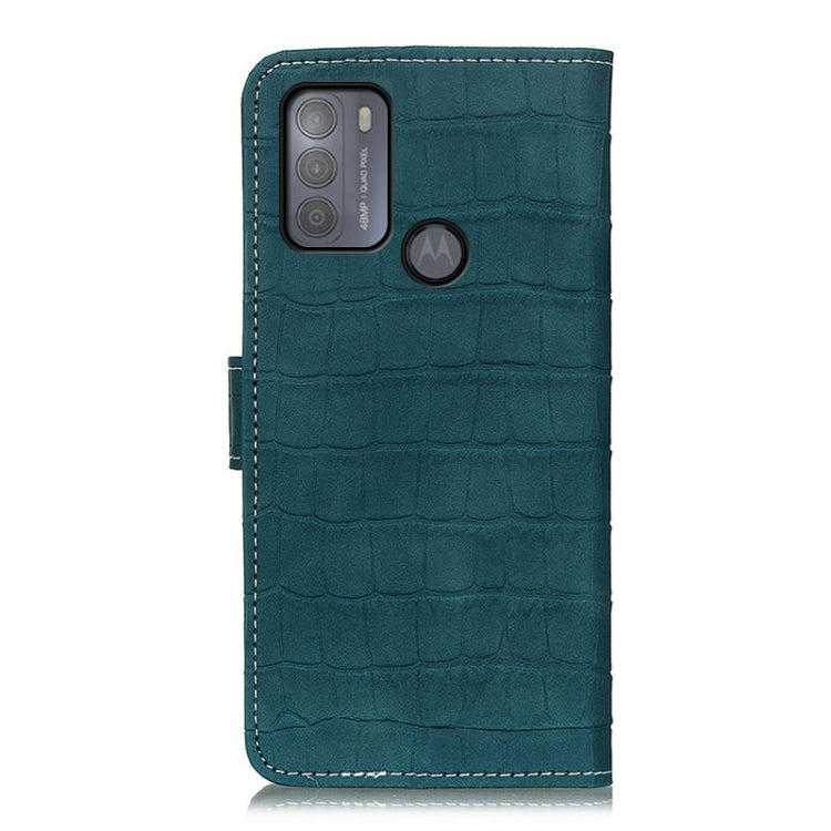 For Motorola Moto G50 Crocodile Texture Horizontal Flip Leather Case with Holder & Card Slots & Wallet