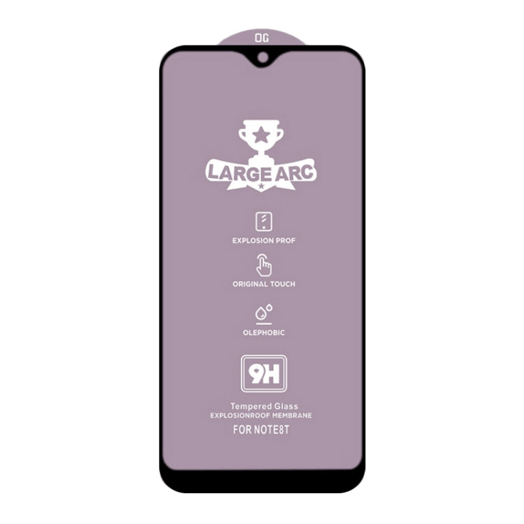 For Samsung Galaxy A01 9H HD Large Arc High Alumina Full Screen Tempered Glass Film