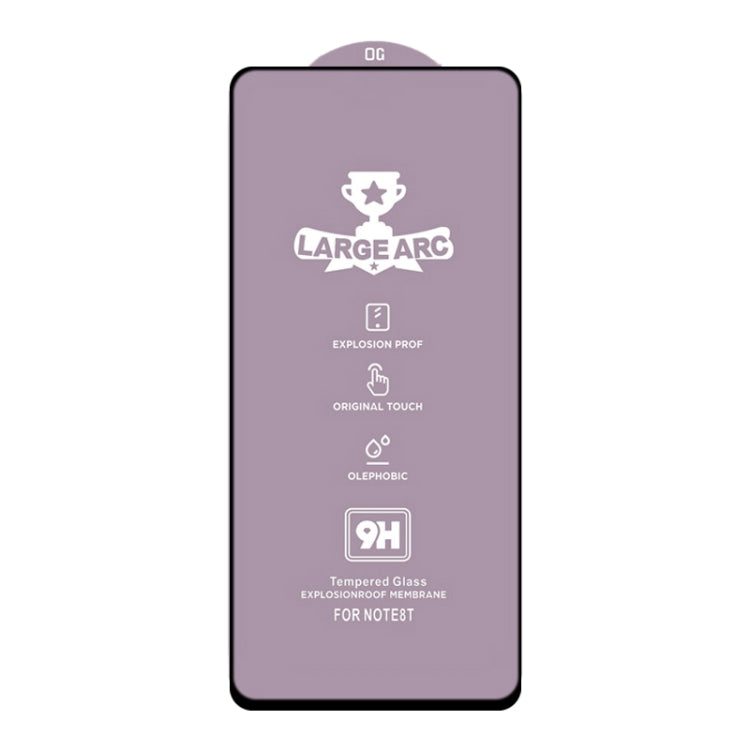 For Samsung Galaxy A41 9H HD Large Arc High Alumina Full Screen Tempered Glass Film