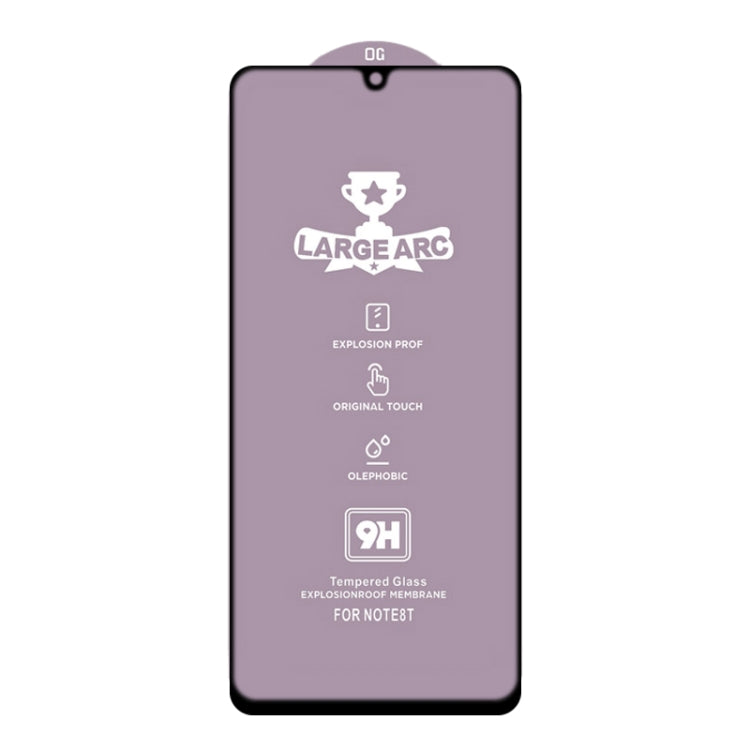 For Samsung Galaxy A42 9H HD Large Arc High Alumina Full Screen Tempered Glass Film