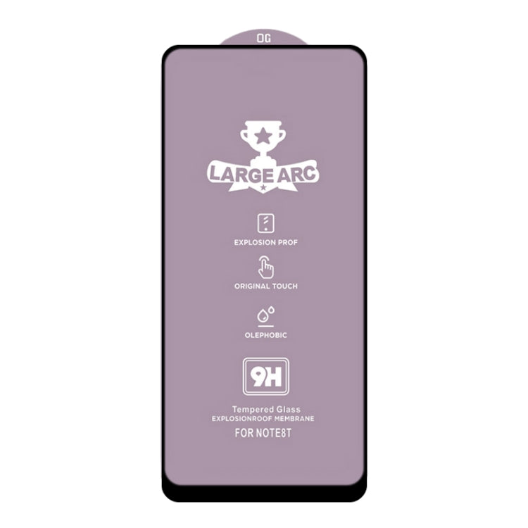 For Samsung Galaxy A21 25 PCS 9H HD Large Arc High Alumina Full Screen Tempered Glass Film