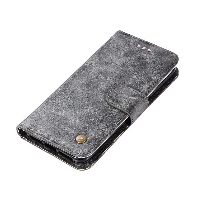 For Xiaomi Redmi 4X Retro Copper Button Crazy Horse Horizontal Flip PU Leather Case with Holder & Card Slots & Wallet & Lanyard