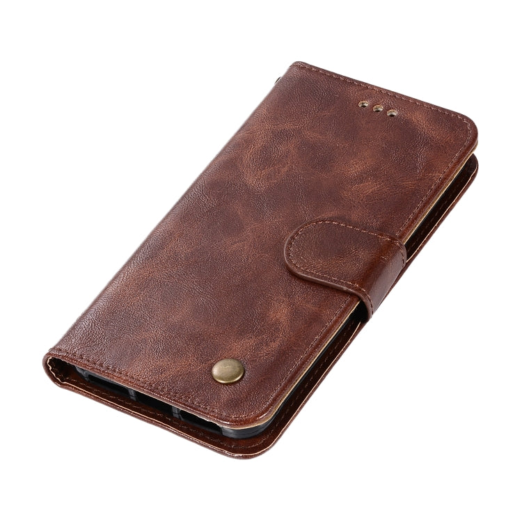 For Xiaomi Redmi 4X Retro Copper Button Crazy Horse Horizontal Flip PU Leather Case with Holder & Card Slots & Wallet & Lanyard