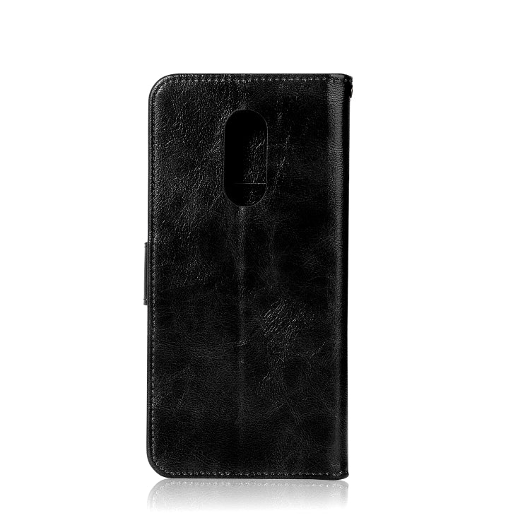For Xiaomi Redmi 5 Plus Retro Copper Button Crazy Horse Horizontal Flip PU Leather Case with Holder & Card Slots & Wallet & Lanyard
