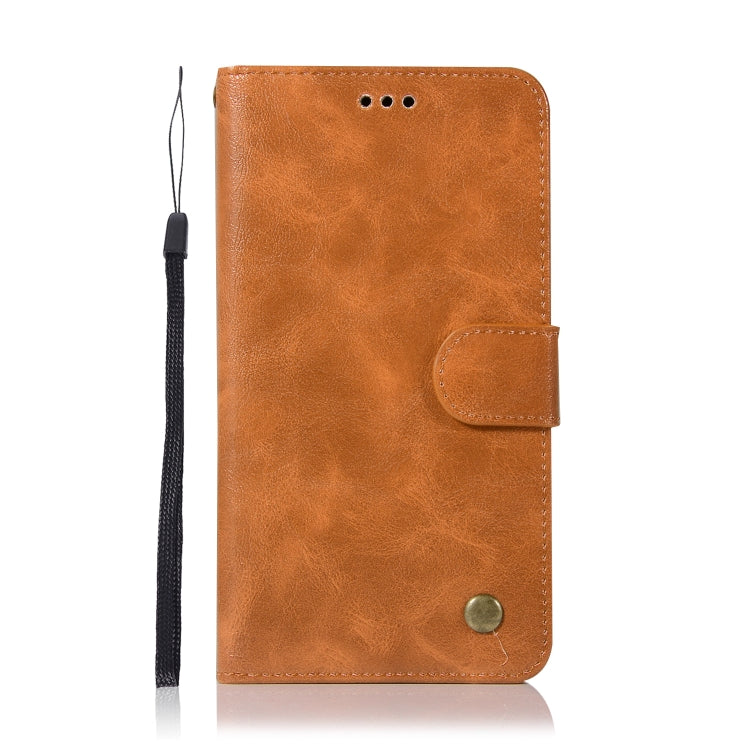 For Xiaomi Redmi Note 5A Retro Copper Button Crazy Horse Horizontal Flip PU Leather Case with Holder & Card Slots & Wallet & Lanyard