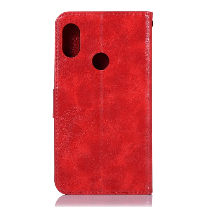 For Xiaomi Redmi Note 5 Pro Retro Copper Button Crazy Horse Horizontal Flip PU Leather Case with Holder & Card Slots & Wallet & Lanyard