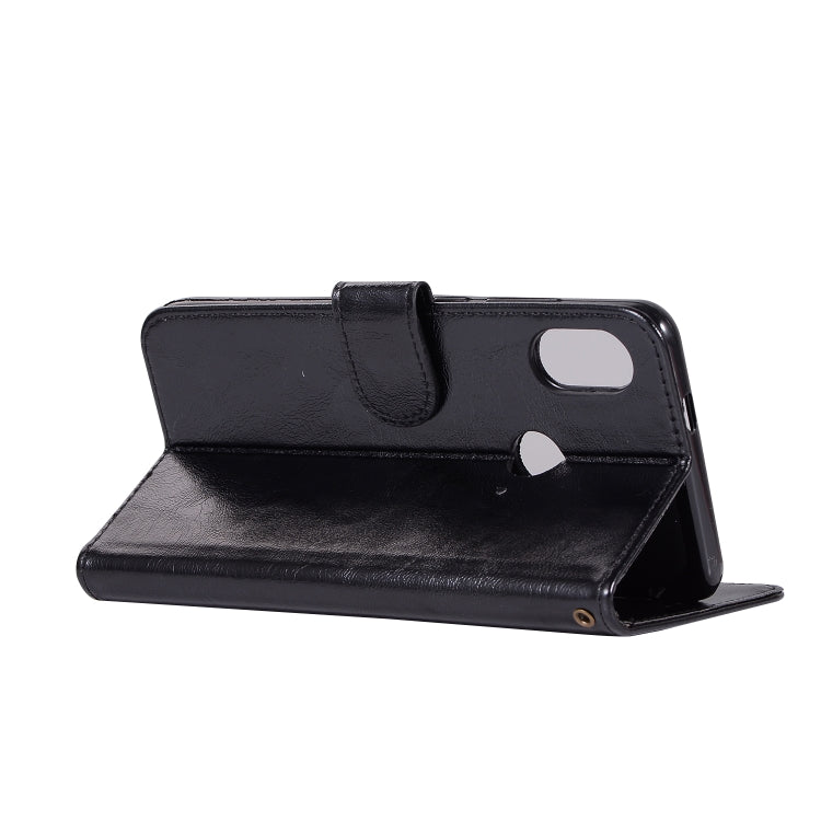 For Xiaomi Redmi Note 5 Pro Retro Copper Button Crazy Horse Horizontal Flip PU Leather Case with Holder & Card Slots & Wallet & Lanyard