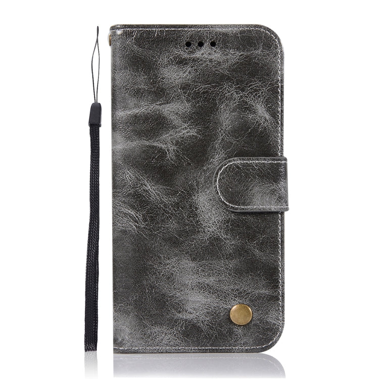 For Xiaomi Mi CC9e Retro Copper Button Crazy Horse Horizontal Flip PU Leather Case with Holder & Card Slots & Wallet & Lanyard