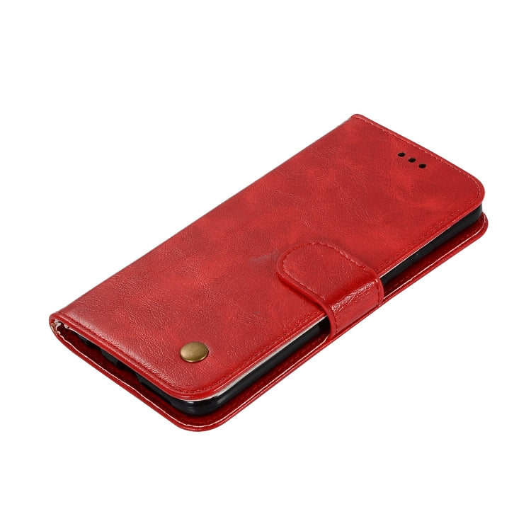 For Xiaomi Mi CC9e Retro Copper Button Crazy Horse Horizontal Flip PU Leather Case with Holder & Card Slots & Wallet & Lanyard
