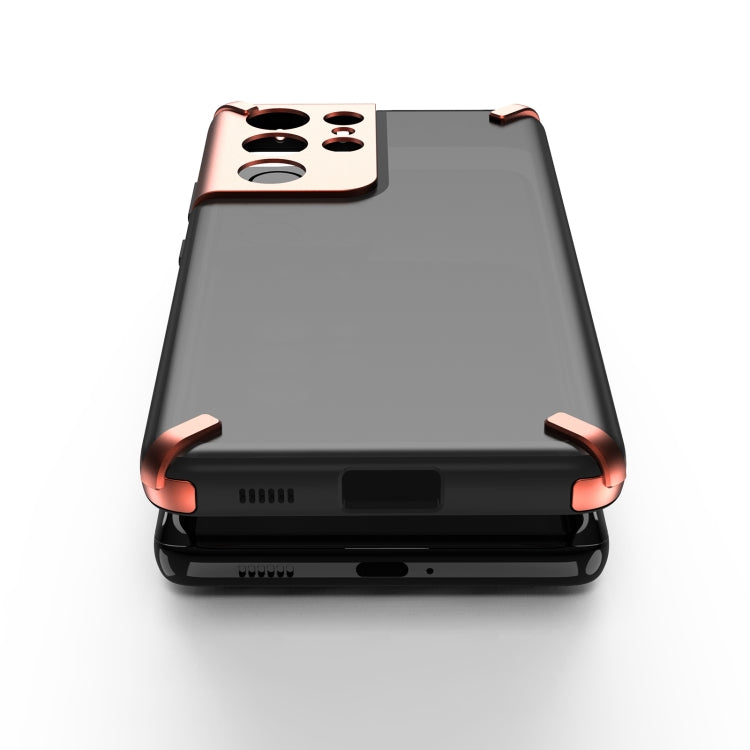 For Samsung Galaxy S21 Ultra 5G GKK X-Four PC+TPU Silicone Shockproof Protective Case
