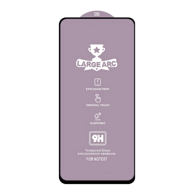 For Huawei Y7p 9H HD Large Arc High Alumina Full Screen Tempered Glass Film