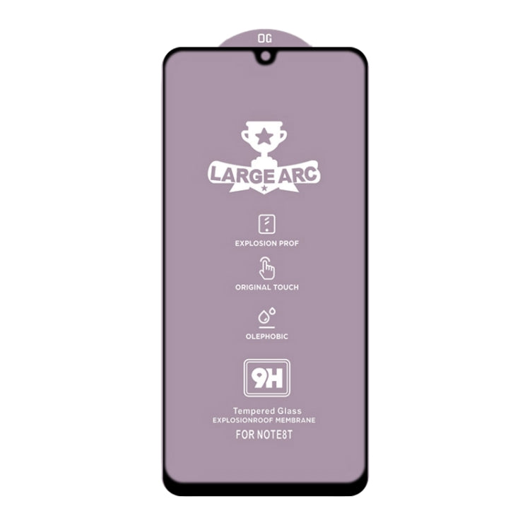 For Huawei P Smart 2020 9H HD Large Arc High Alumina Full Screen Tempered Glass Film