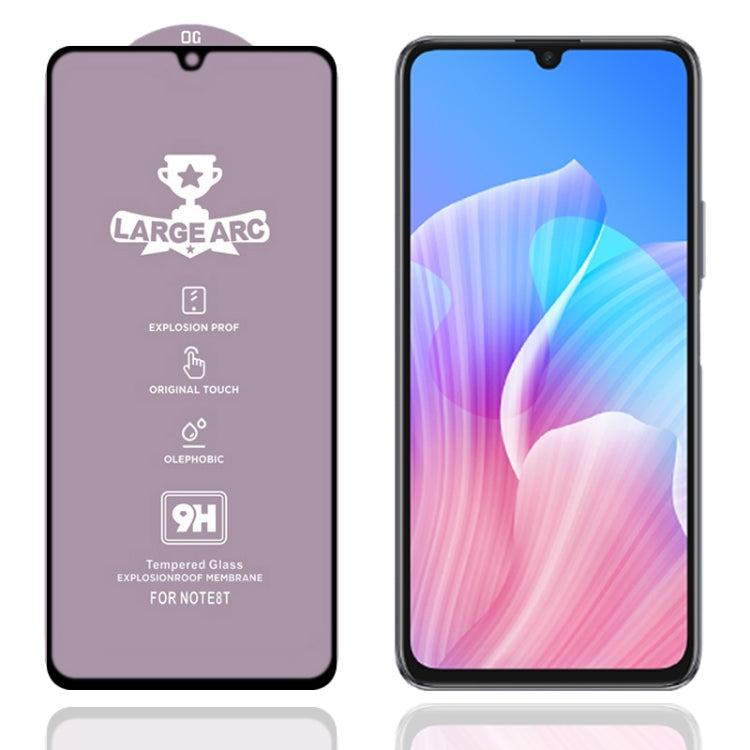 For Huawei Enjoy Z 5G 9H HD Large Arc High Alumina Full Screen Tempered Glass Film