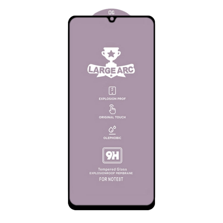 For Huawei Enjoy 20 5G 9H HD Large Arc High Alumina Full Screen Tempered Glass Film