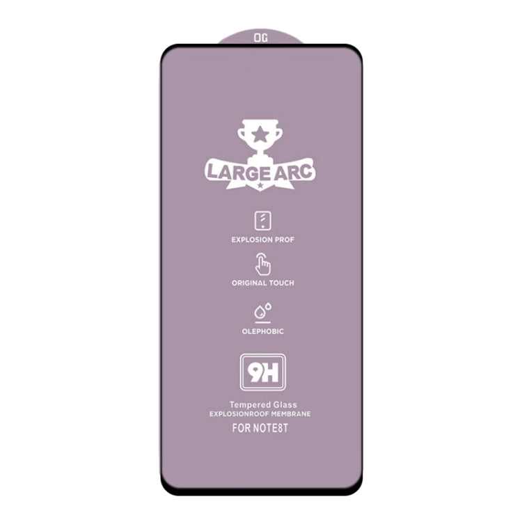 For Honor V30 9H HD Large Arc High Alumina Full Screen Tempered Glass Film