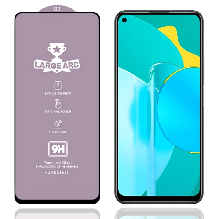 For Honor 30S 9H HD Large Arc High Alumina Full Screen Tempered Glass Film