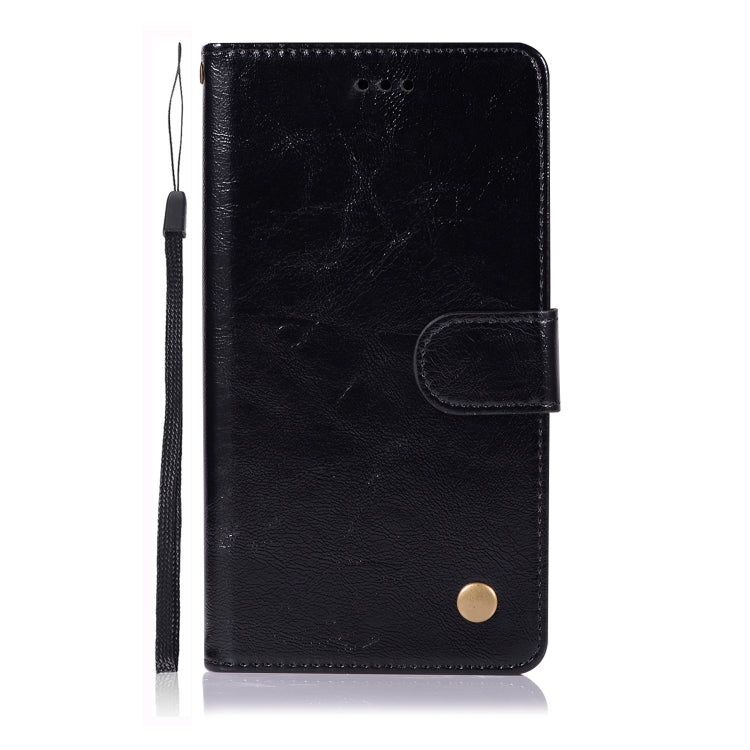 For Sony Xperia XZ3 Retro Copper Button Crazy Horse Horizontal Flip PU Leather Case with Holder & Card Slots & Wallet & Lanyard