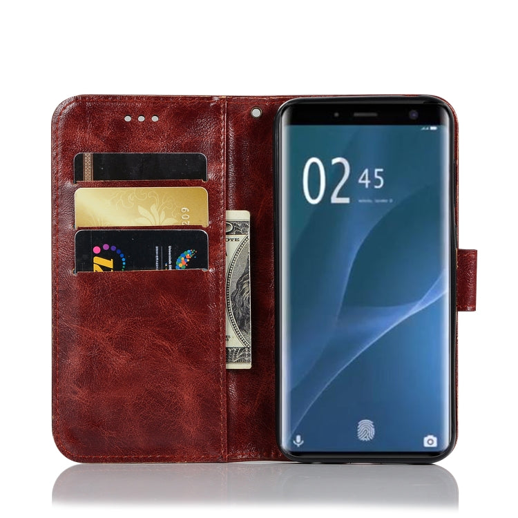 For Sony Xperia 1 Retro Copper Button Crazy Horse Horizontal Flip PU Leather Case with Holder & Card Slots & Wallet & Lanyard