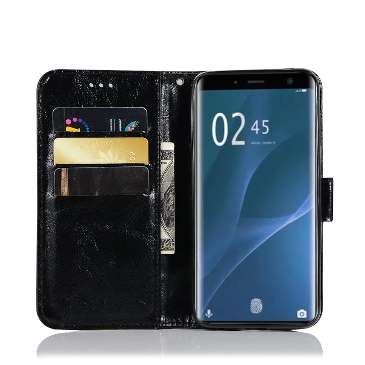 For Sony Xperia 1 Retro Copper Button Crazy Horse Horizontal Flip PU Leather Case with Holder & Card Slots & Wallet & Lanyard