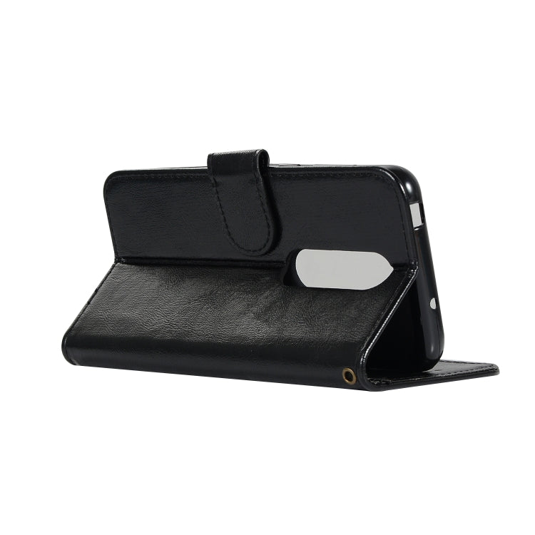 For Sony Xperia 1 Retro Copper Button Crazy Horse Horizontal Flip PU Leather Case with Holder & Card Slots & Wallet & Lanyard