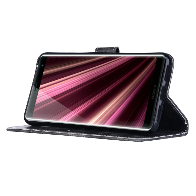 For Sony Xperia 10 Retro Copper Button Crazy Horse Horizontal Flip PU Leather Case with Holder & Card Slots & Wallet & Lanyard