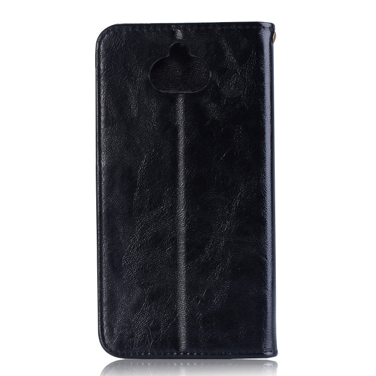 For Sony Xperia 10 Retro Copper Button Crazy Horse Horizontal Flip PU Leather Case with Holder & Card Slots & Wallet & Lanyard