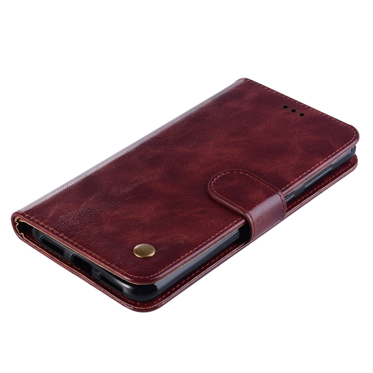For Sony Xperia 10 Plus Retro Copper Button Crazy Horse Horizontal Flip PU Leather Case with Holder & Card Slots & Wallet & Lanyard