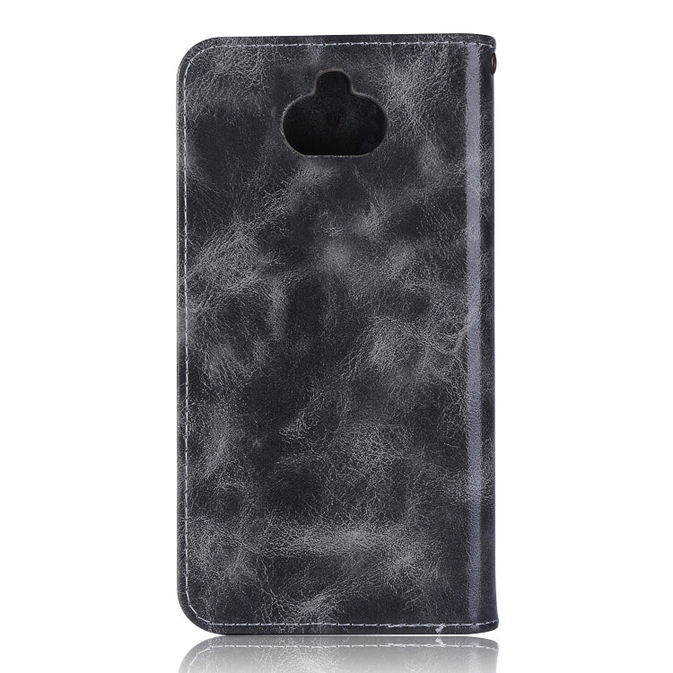 For Sony Xperia 10 Plus Retro Copper Button Crazy Horse Horizontal Flip PU Leather Case with Holder & Card Slots & Wallet & Lanyard