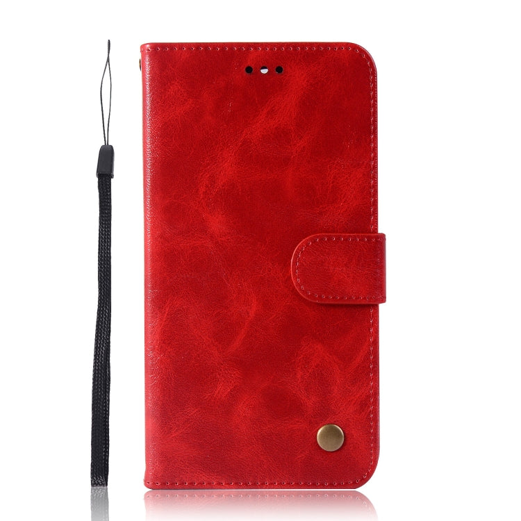 For Sony Xperia 10 Plus Retro Copper Button Crazy Horse Horizontal Flip PU Leather Case with Holder & Card Slots & Wallet & Lanyard
