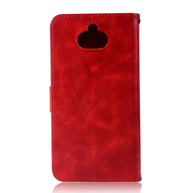 For Sony Xperia 10 Plus Retro Copper Button Crazy Horse Horizontal Flip PU Leather Case with Holder & Card Slots & Wallet & Lanyard