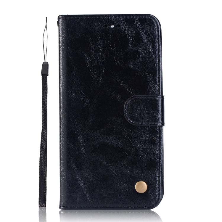 For Sony Xperia 10 Plus Retro Copper Button Crazy Horse Horizontal Flip PU Leather Case with Holder & Card Slots & Wallet & Lanyard