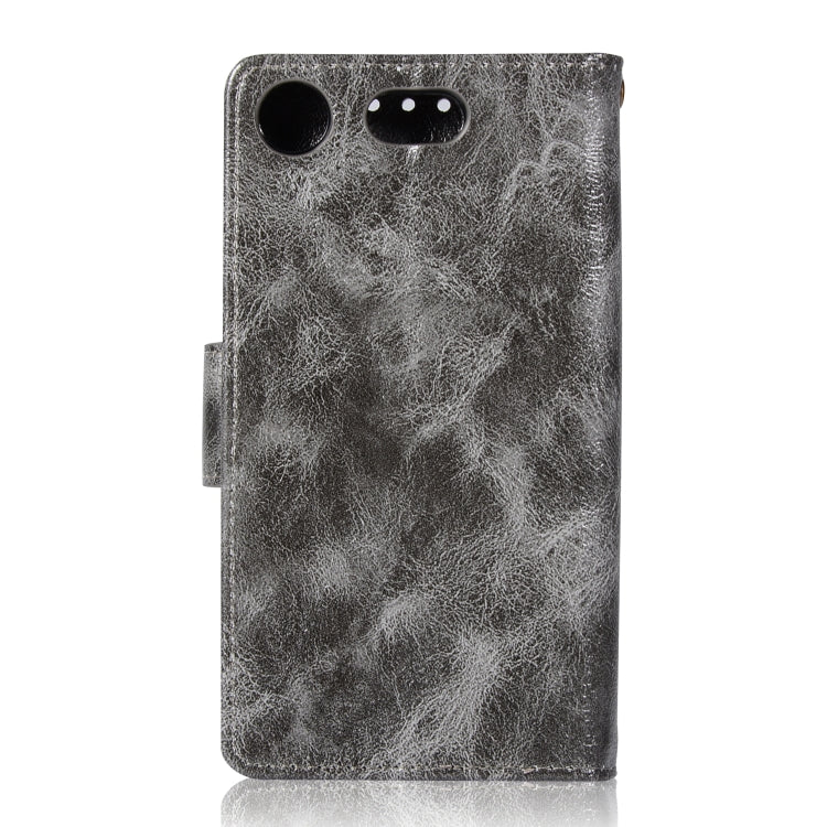 For Sony Xperia XZ1 compact Retro Copper Button Crazy Horse Horizontal Flip PU Leather Case with Holder & Card Slots & Wallet & Lanyard