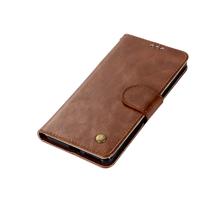 For Sony Xperia L1 Retro Copper Button Crazy Horse Horizontal Flip PU Leather Case with Holder & Card Slots & Wallet & Lanyard