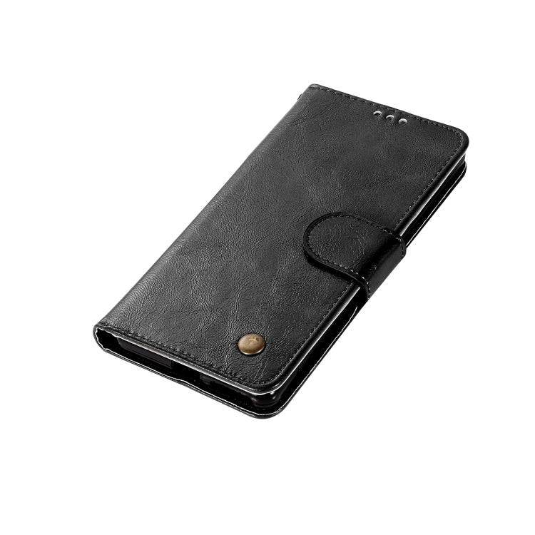 For Sony Xperia L1 Retro Copper Button Crazy Horse Horizontal Flip PU Leather Case with Holder & Card Slots & Wallet & Lanyard