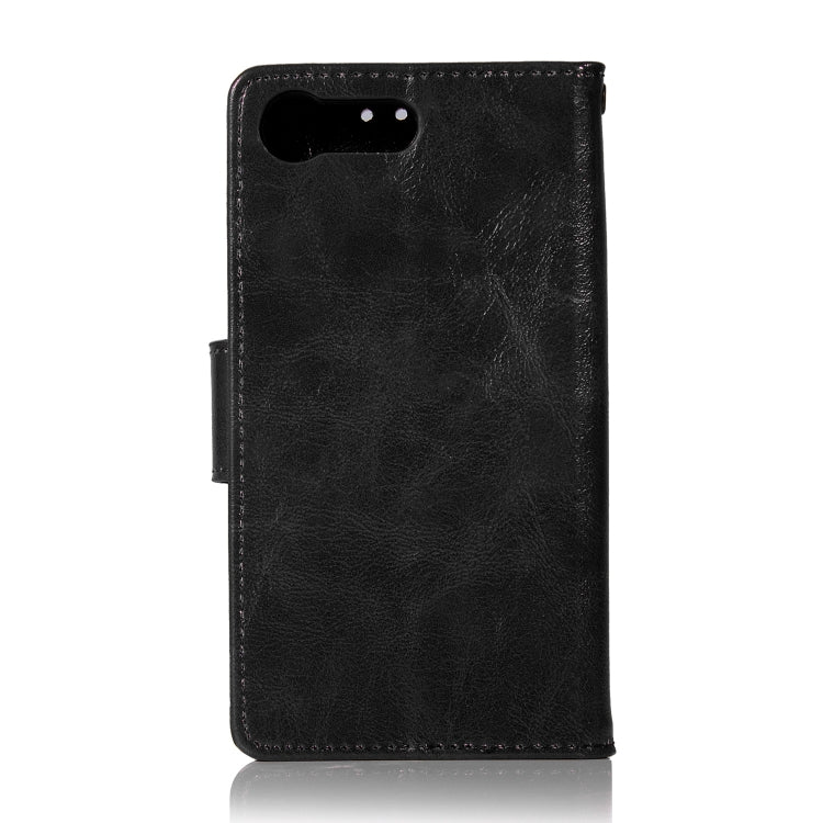 For Sony Xperia X Compact Retro Copper Button Crazy Horse Horizontal Flip PU Leather Case with Holder & Card Slots & Wallet & Lanyard