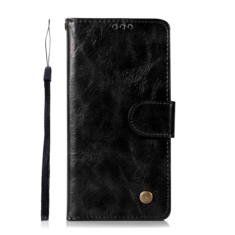 For Sony Xperia X Performance Retro Copper Button Crazy Horse Horizontal Flip PU Leather Case with Holder & Card Slots & Wallet & Lanyard