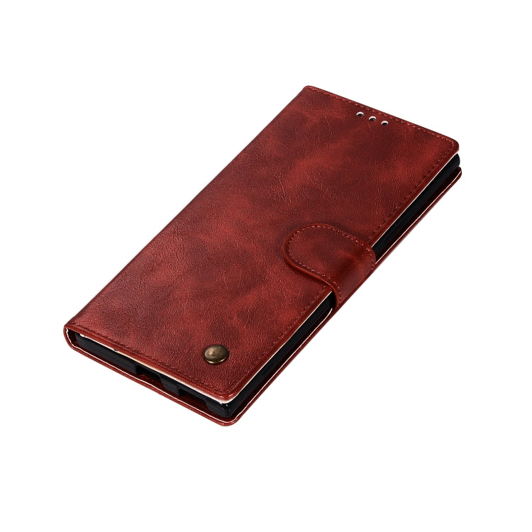 For Sony Xperia XA Ultra / C6 Retro Copper Button Crazy Horse Horizontal Flip PU Leather Case with Holder & Card Slots & Wallet & Lanyard