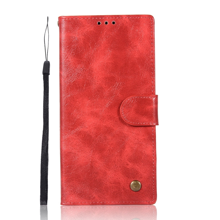 For Sony Xperia XA Ultra / C6 Retro Copper Button Crazy Horse Horizontal Flip PU Leather Case with Holder & Card Slots & Wallet & Lanyard