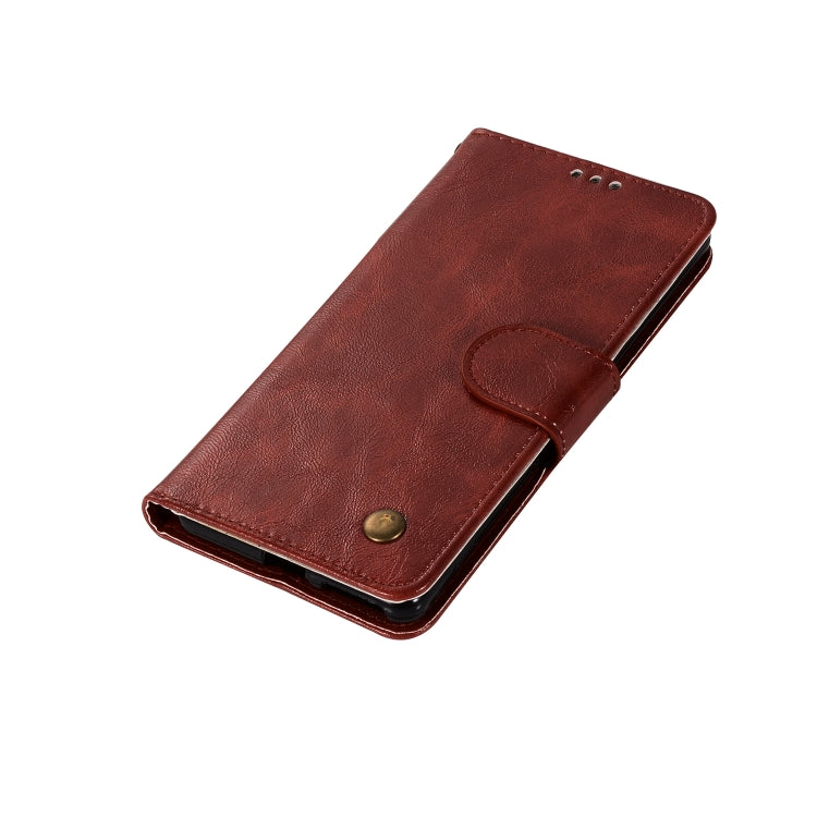 For Sony Xperia XA Retro Copper Button Crazy Horse Horizontal Flip PU Leather Case with Holder & Card Slots & Wallet & Lanyard