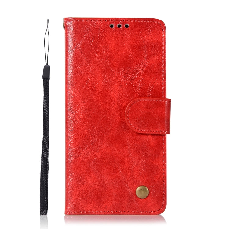 For Sony Xperia XA Retro Copper Button Crazy Horse Horizontal Flip PU Leather Case with Holder & Card Slots & Wallet & Lanyard