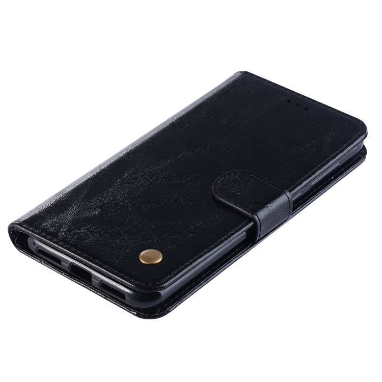For Sony Xperia XA3 Retro Copper Button Crazy Horse Horizontal Flip PU Leather Case with Holder & Card Slots & Wallet & Lanyard