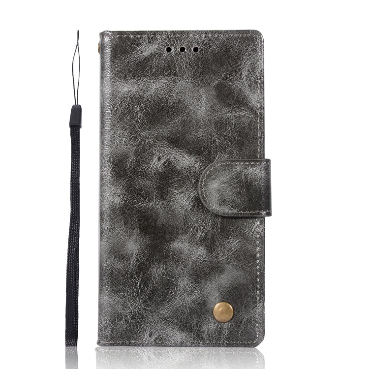 For Sony Xperia XZ Retro Copper Button Crazy Horse Horizontal Flip PU Leather Case with Holder & Card Slots & Wallet & Lanyard