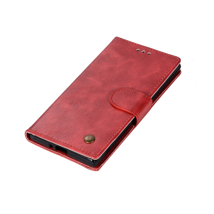 For Sony Xperia XZ Retro Copper Button Crazy Horse Horizontal Flip PU Leather Case with Holder & Card Slots & Wallet & Lanyard