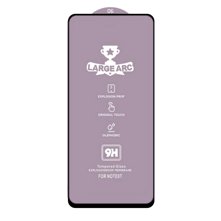 For Huawei Y7a 25 PCS 9H HD Large Arc High Alumina Full Screen Tempered Glass Film