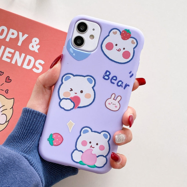 For iPhone 12 / 12 Pro TPU Pattern Protective Case